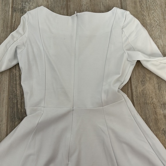 White MIDI 100% Thick Gorgeous White Dress - Picture 5 of 5